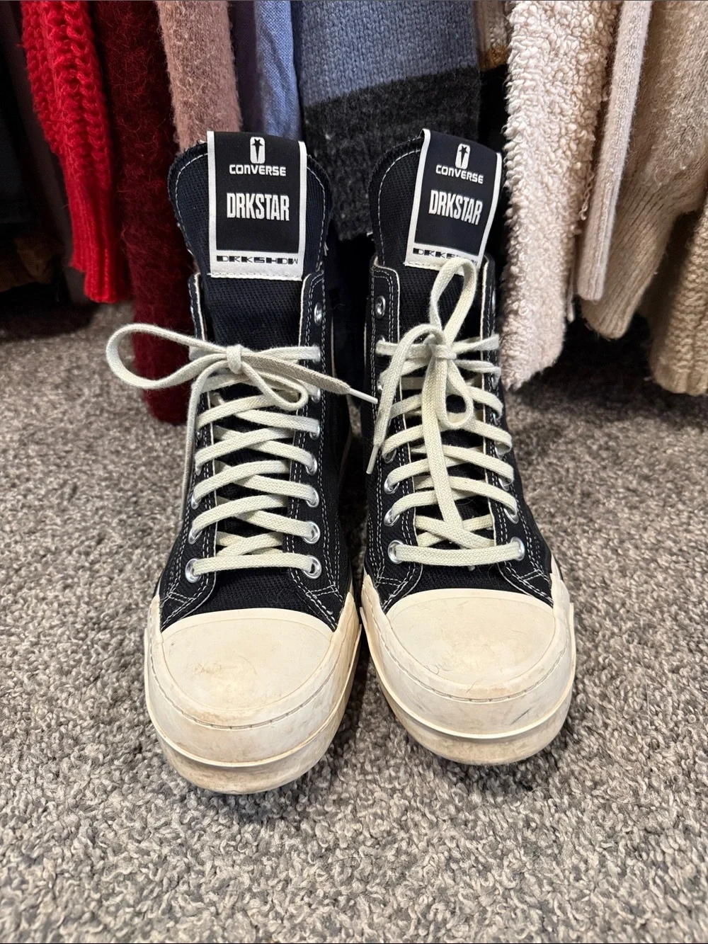 Converse x Rick Owen’s DRKSHDW DRKSTAR High Sneakers
